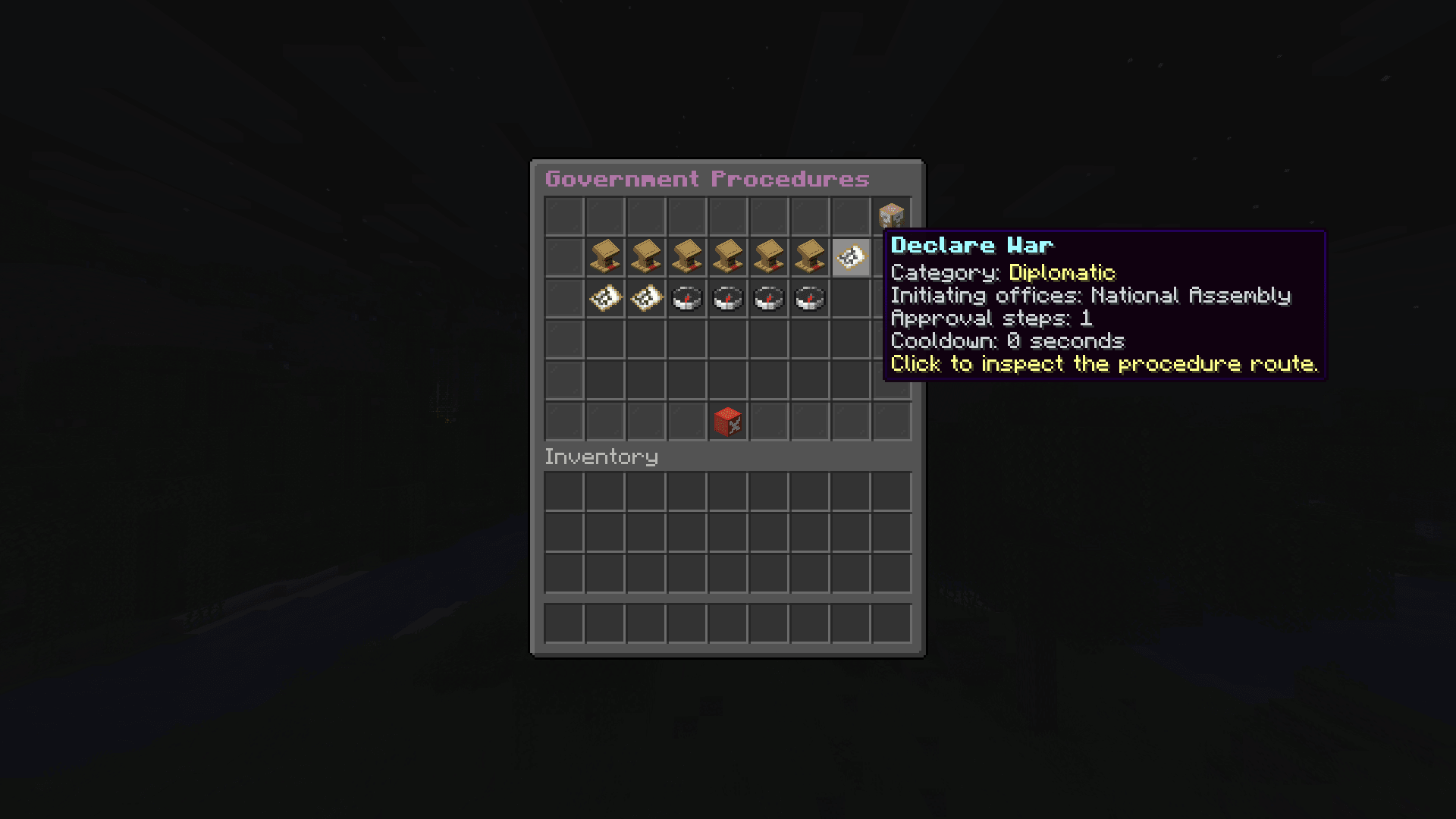 Procedures GUI
